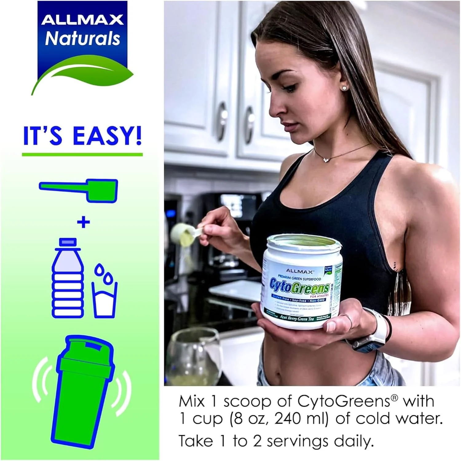 Allmax Nutrition CytoGreens (60 servings) - Image 5